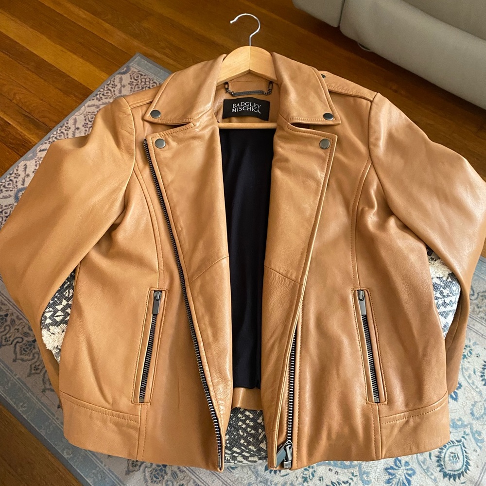 Badgley Mischka leather jacket